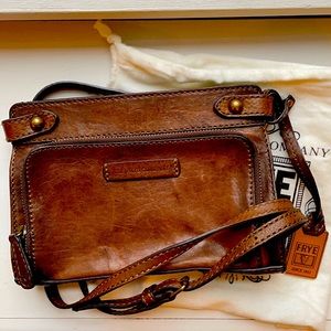 Frye Crossbody Purse in cognac; very good condition, with dust bag